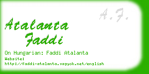 atalanta faddi business card
